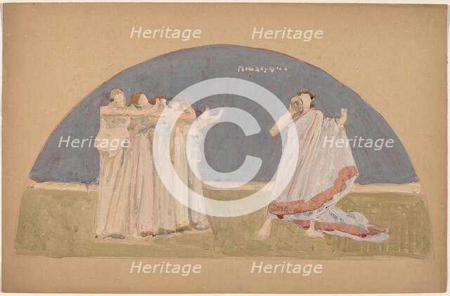 Study for a Lunette, 1890/1897. Creator: Charles Sprague Pearce.