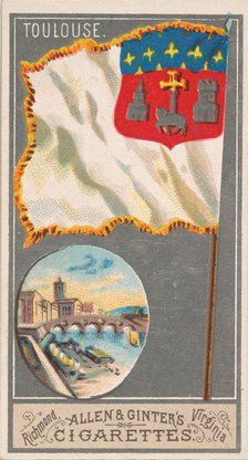 Toulouse, from the City Flags series (N6) for Allen & Ginter Cigarettes Brands, 1887. Creator: Allen & Ginter.