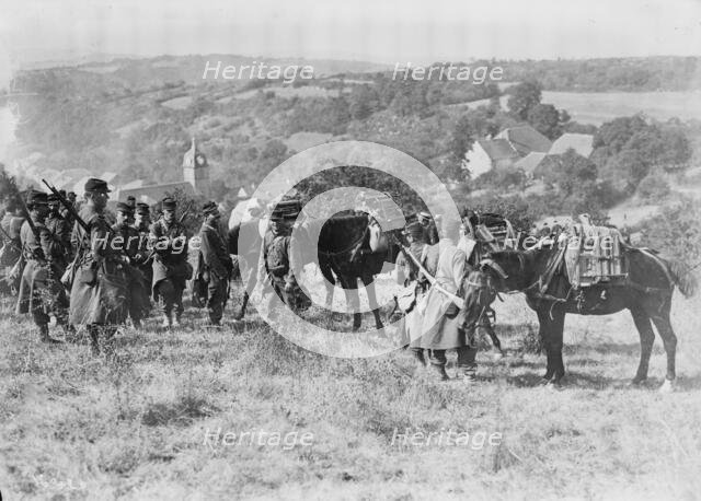 French Mitrailleuse Detachment, between c1914 and c1915. Creator: Bain News Service.
