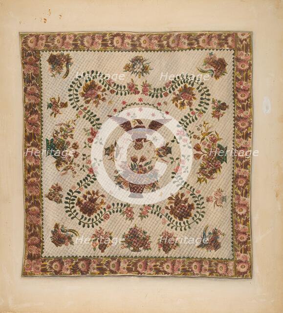 Quilt, c. 1937. Creator: Charles Bowman.