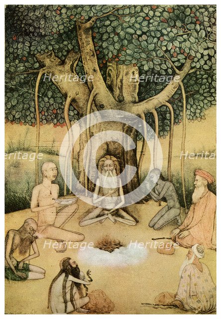 Asceticism: a group of Mughal ascetics, (1956). Artist: Unknown