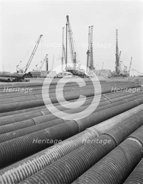 Grain Power Station, Grain, Isle of Grain, Medway, 25/10/1971. Creator: John Laing plc.