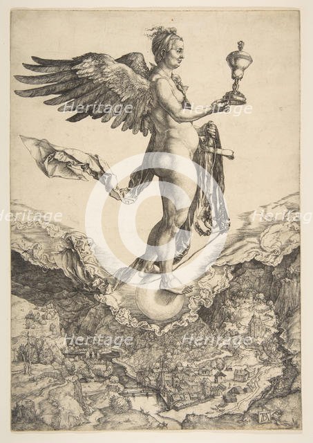 Nemesis (The Great Fortune), ca. 1501. Creator: Albrecht Durer.