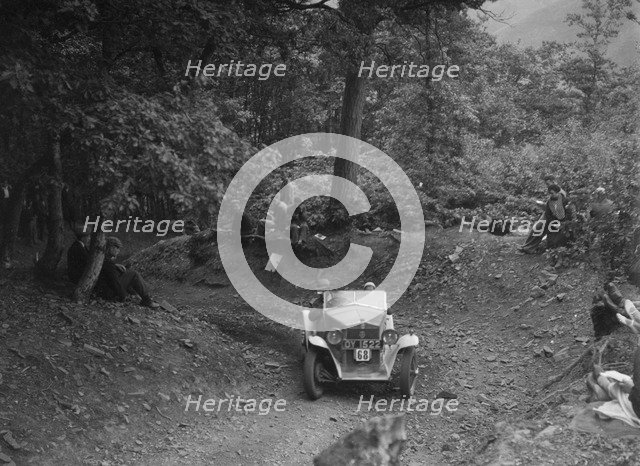 Fiat Balilla taking part in a motoring trial, c1930s. Artist: Bill Brunell.