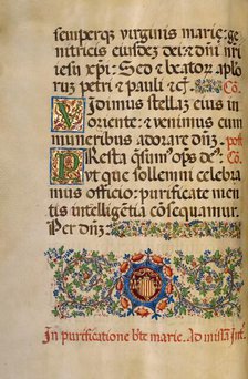 Decorated Initial V: Decorated Initial P; Missal of Bishop Antonio Scarampi, 1567. Creator: Fra Vincentius a Fundis.