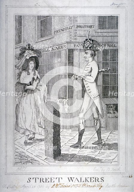 'Street Walkers', 1786. Artist: Benjamin Smith