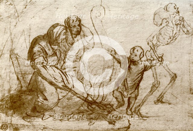 'Study for the child in the 'Dance of Death', 1913. Artist: Hans Holbein the Younger