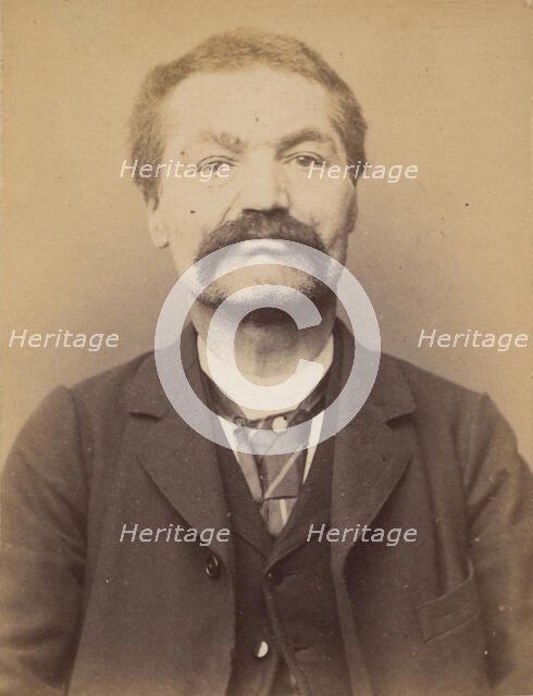 Pivier. Alexandre. 53 ans, né à Rochevan (Savoie). Tailleur d'habits. Anarchiste. 7/3/94., 1894. Creator: Alphonse Bertillon.