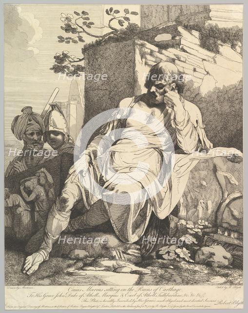 Caius Marius on the Ruins of Carthage, January 20, 1782. Creator: Robert Blyth.