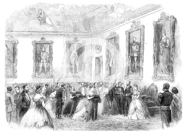 Visit of the Prince and Princess of Wales to Sweden:...ball given by the Dowager of Sweden..., 1864. Creator: Unknown.