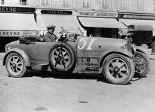 Bugatti Type 43, Nice, France, (late 1920s?). Artist: Unknown