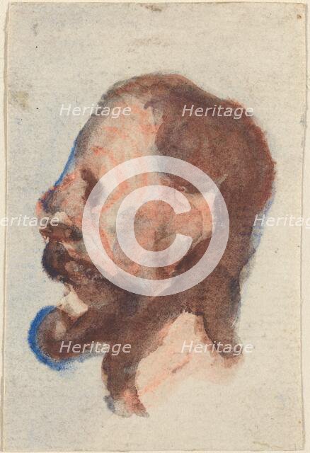 Head of a Man. Creator: Honore Daumier.