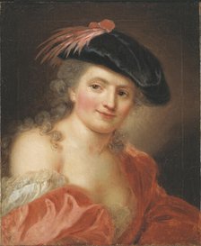 Self-Portrait, c. 1755. Creator: Therbusch-Lisiewska, Anna Dorothea (1721-1782).