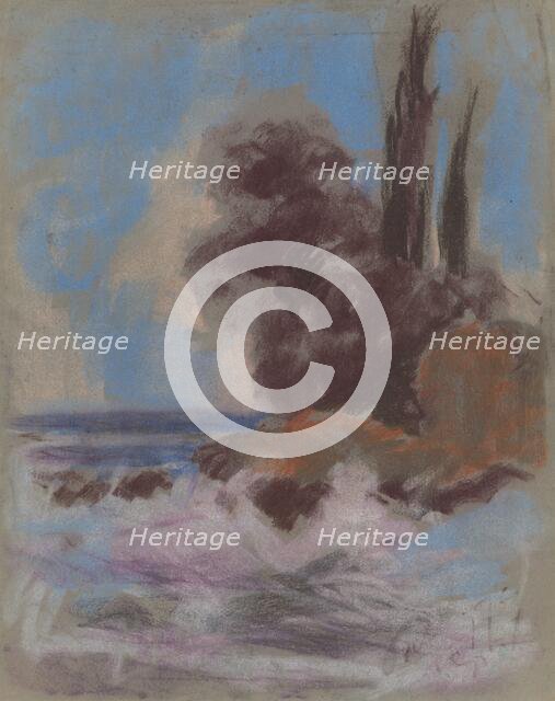 Winter river, 1928-1930. Creator: Zolo Palugyay.