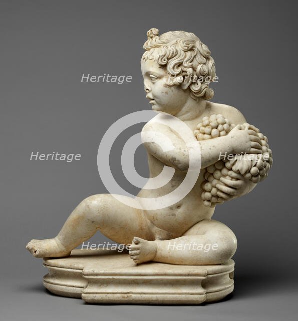 Statue of a Boy with Grapes, first half of 2nd century A.D. Creator: Unknown.