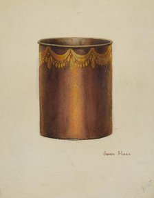 Toleware Vase, c. 1941. Creator: John Hall.