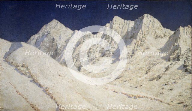 India. Snow on the Himalayas, 1874-1876. Artist: Vereshchagin, Vasili Vasilyevich (1842-1904)