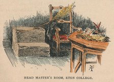 'Head Master's Room, Eton College', 19th century. Creator: Unknown.