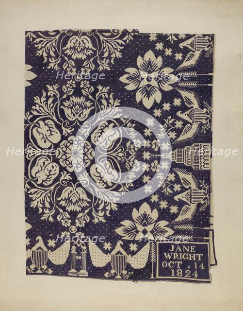 Coverlet, 1935/1942. Creator: Suzanne Roy.