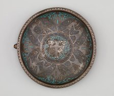 Gemellion (Hand Basin) with the Arms of the Latin Kingdom of Jerusalem, French, ca. 1250-75. Creator: Unknown.