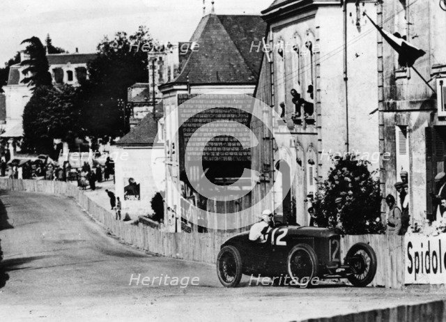 1923 French Grand Prix, Henry Segrave in Sunbeam Artist: Unknown.