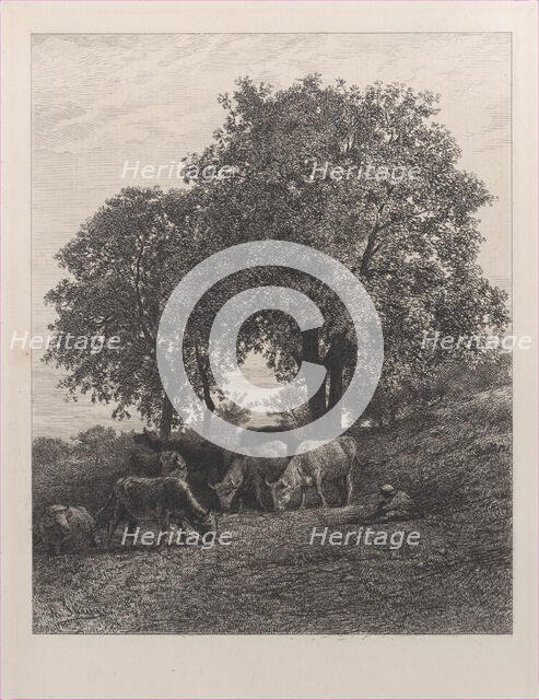 Rest, 1864. Creator: Charles Emile Jacque.