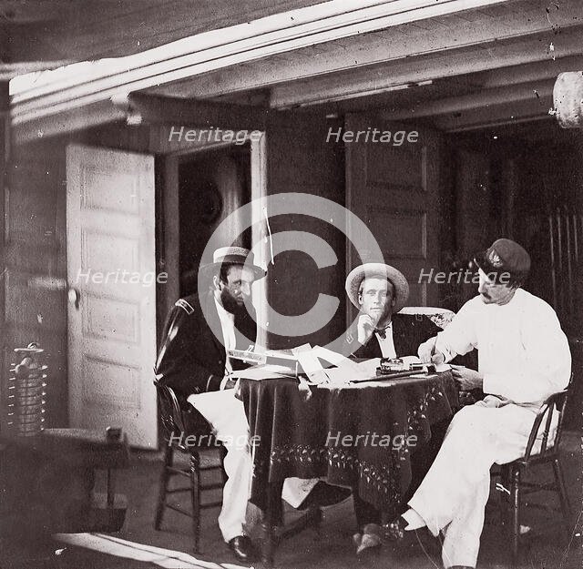 Officers of U.S.S. Hunchback, 1861-65. Creator: Unknown.