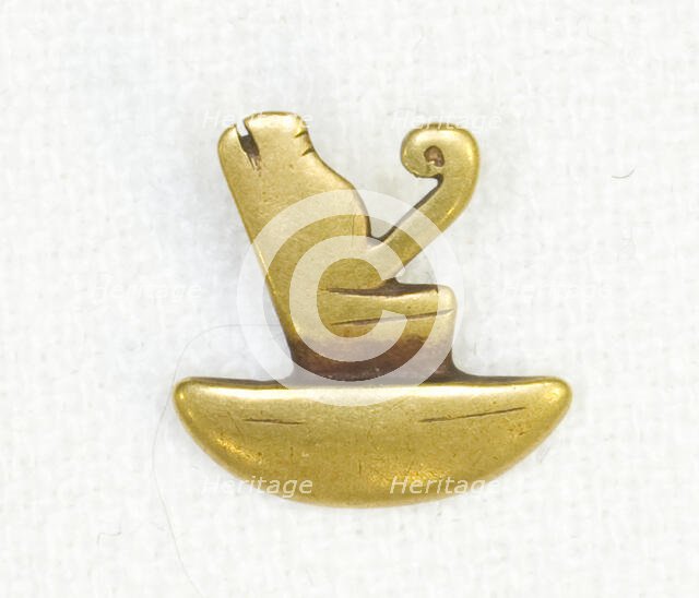 Amulet of the Double Crown, Egypt, Ptolemaic Period (332-30 BCE). Creator: Unknown.