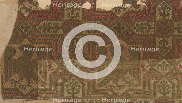 Brocade Textile, Italian, 13th century. Creator: Unknown.