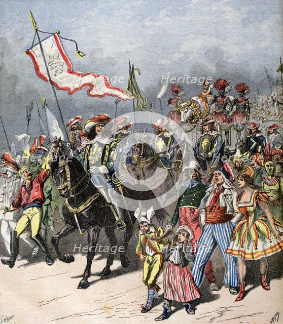 French carnival of the fattened ox, in former times, 1891. Creator: Henri Meyer.