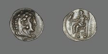 Tetradrachm (Coin) Portraying Alexander the Great Wearing the Head of the Nemean..., 336-323 BCE. Creator: Unknown.