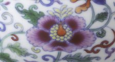 Doucai bowl with floral decoration, Yongzheng period, Qing dynasty, China, 1723-1735. Artist: Unknown