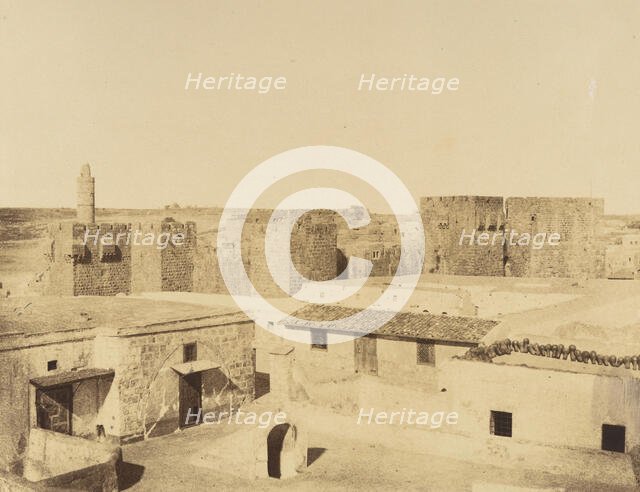 Jérusalem. Vue des Remparts., 1860 or later. Creator: Louis de Clercq.