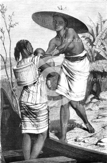 'Dyaks of the Tribe of Badjows, Borneo; A Visit to Borneo', 1875. Creator: A.M. Cameron.