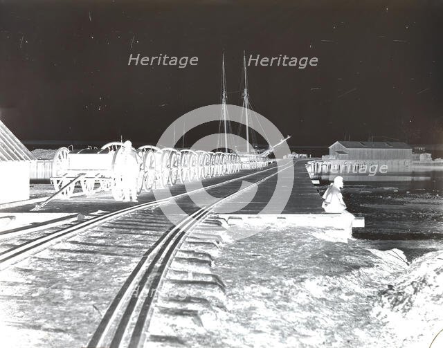 Ordnance Wharf, City Point, Virginia, 1865. Creator: Thomas C. Roche.