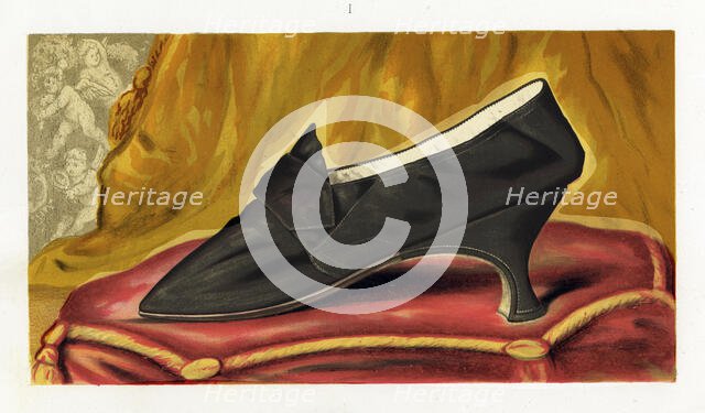 Shoe said to have belonged to Mary Queen of Scots, 1885.  Creator: Unknown.