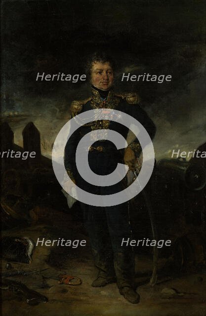 Portrait of General Joseph-Leopold Sigisbert Hugo. Creator: Eugene Deveria.