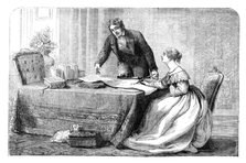 Lord Melbourne (1779-1848) instructing a young Queen Victoria 1819-1901), 1837 (c1895). Artist: Unknown