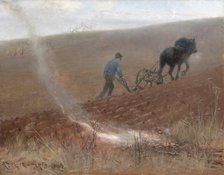 Spring Ploughing, 1884. Creator: Kreuger, Nils (1858-1930).