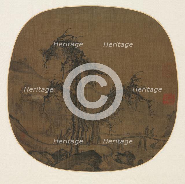 Ramblers over a Winding Stream, before 1330. Creator: Luo Zhichuan (Chinese, active 1280s-1320s).