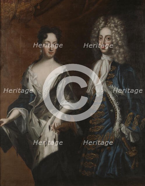 Frederick IV, Duke of Holstein-Gottorp, and Princess Hedvig Sophia, 1700.  Creator: David von Krafft.