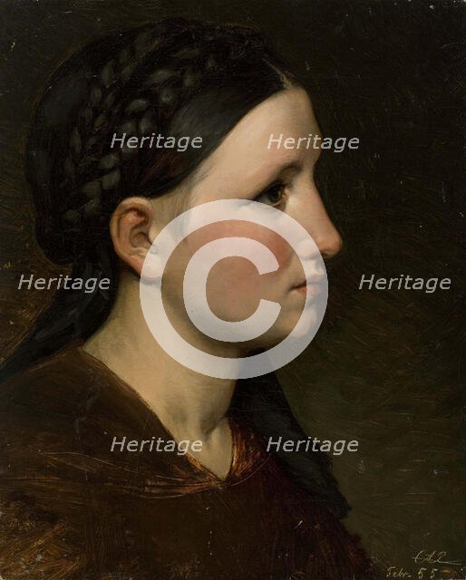 Training head, 1855. Creator: Karl Anders Ekman.