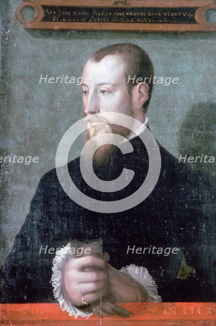 Theodore Beza, French Protestant scholar and theologian, 16th century. Artist: Unknown