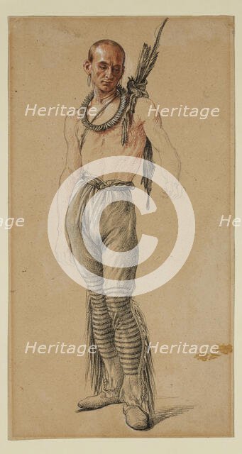 Indian Warrior, between 1829 and 1894. Creator: Jules Émile Saintin.