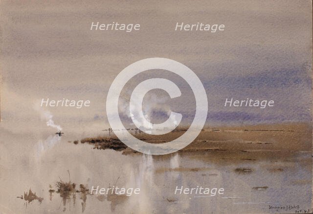 Sketch on the Potomac, 1883. Creator: Lorenzo J. Hatch.