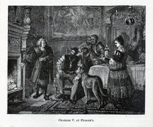 Charles V at Fugger's, 1882. Artist: Anonymous  