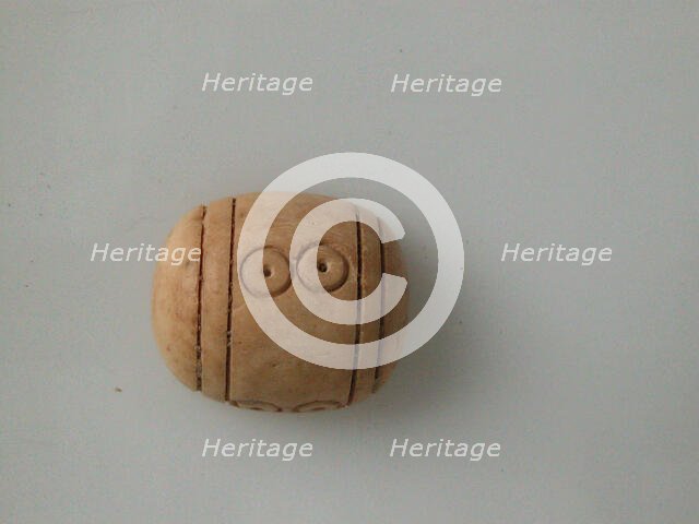 Bead, Coptic, 4th-7th century. Creator: Unknown.