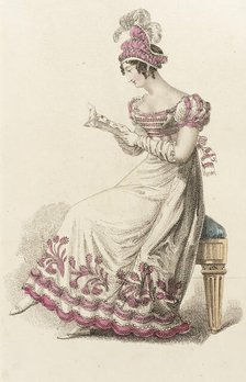 Fashion Plate (Ball Dress), 1822. Creator: John Bell.