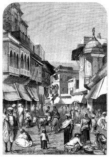 The Main Street of Agra, 1858. Creator: Unknown.