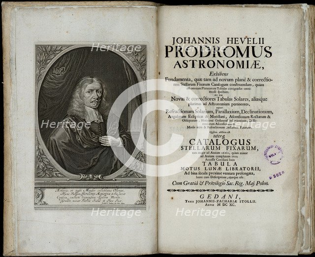 Johannes Hevelius, Prodromus astronomiae, 1690. Artist: Hevelius, Johannes (1611-1687)